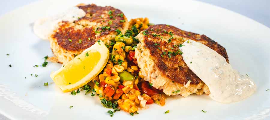 Nate's Chophouse Crab cakes are a great way to start a meal